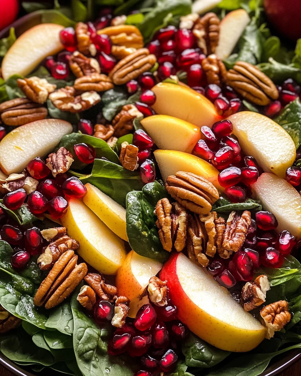 Christmas Salad with Honey Mustard Dressing