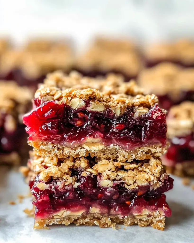 Cranberry Sauce Oat Bars