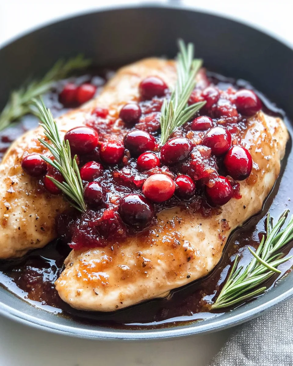 Cranberry balsamic chicken