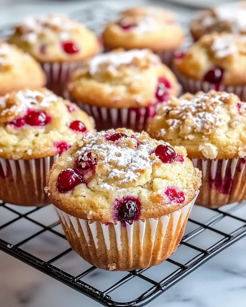 Easy Christmas Cranberry Orange Muffins Recipe