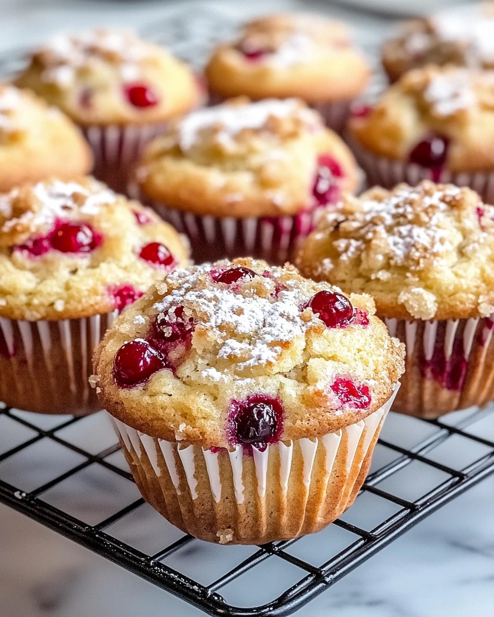 Easy Christmas Cranberry Orange Muffins Recipe