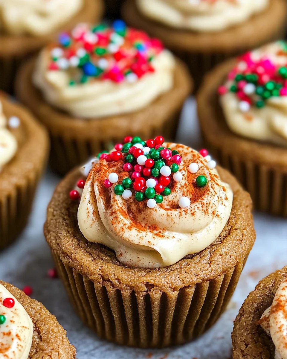 Gingerbread Cheesecake Cookies