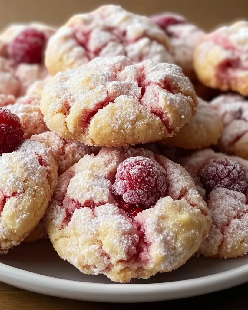 Himbeer-Crinkle-Kekse