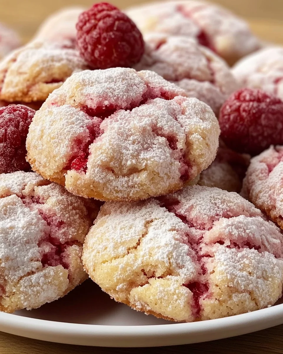 Himbeer-Crinkle-Kekse