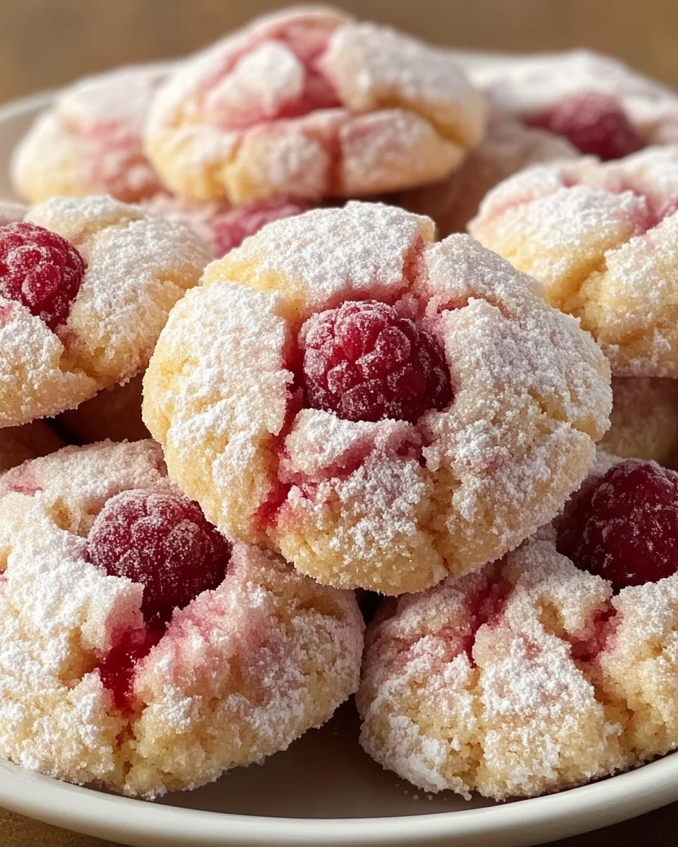 Himbeer-Crinkle-Kekse