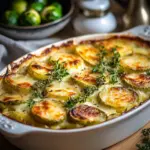 Kartoffel-Rosenkohl-Auflauf