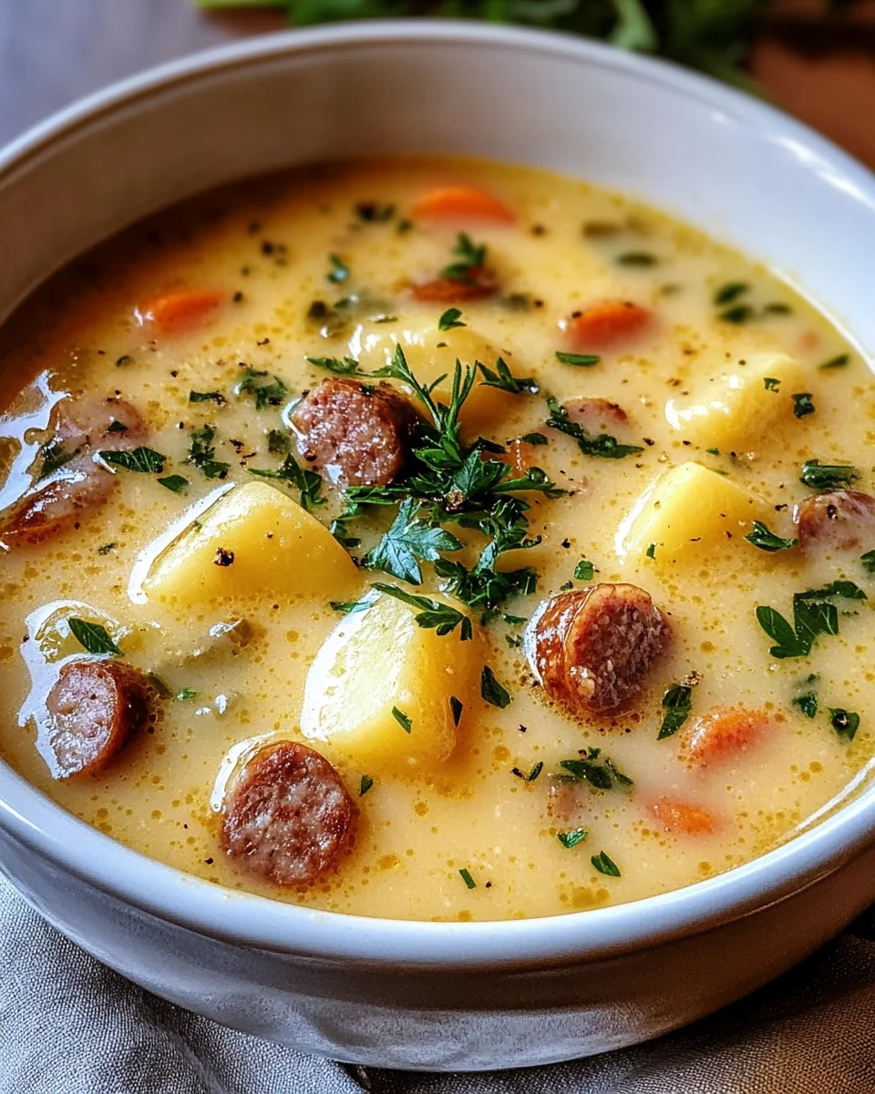 Kartoffelsuppe mit Würstchen
