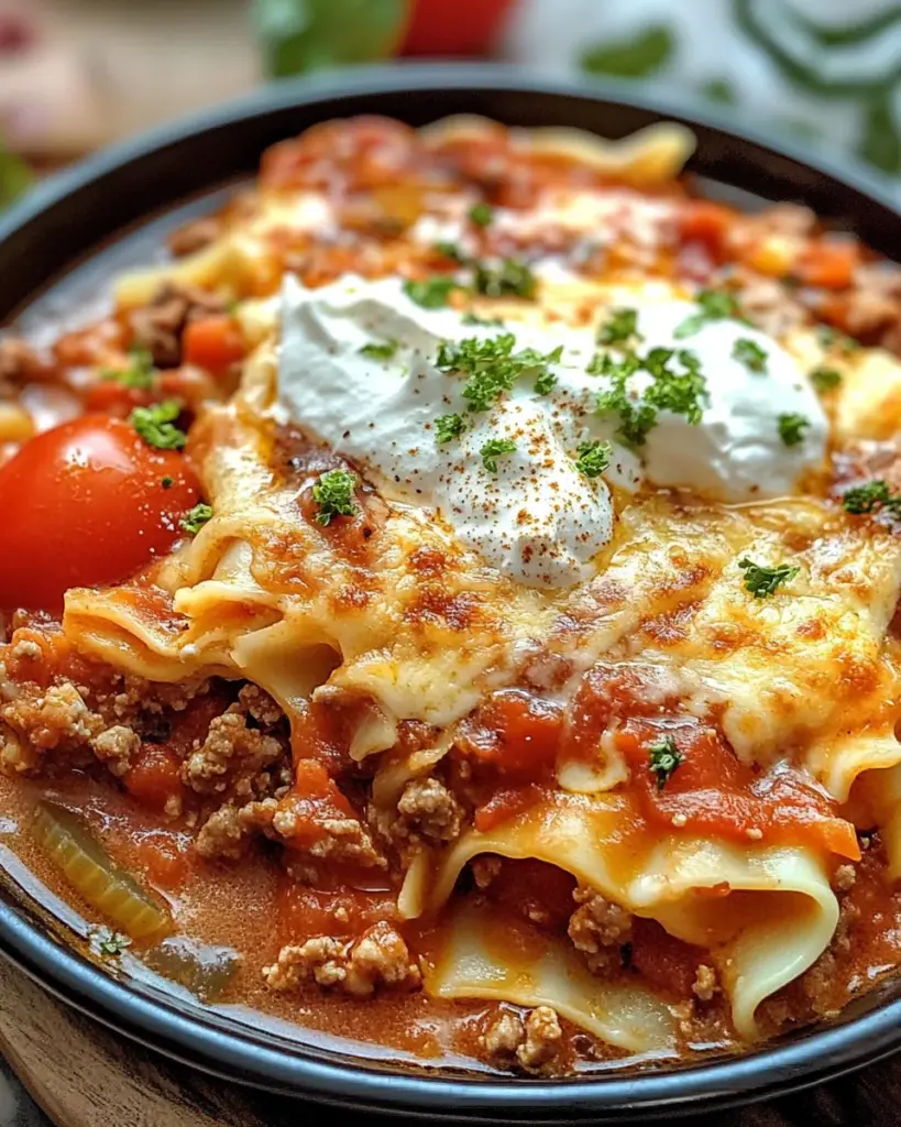 Lasagnesuppe Rezept