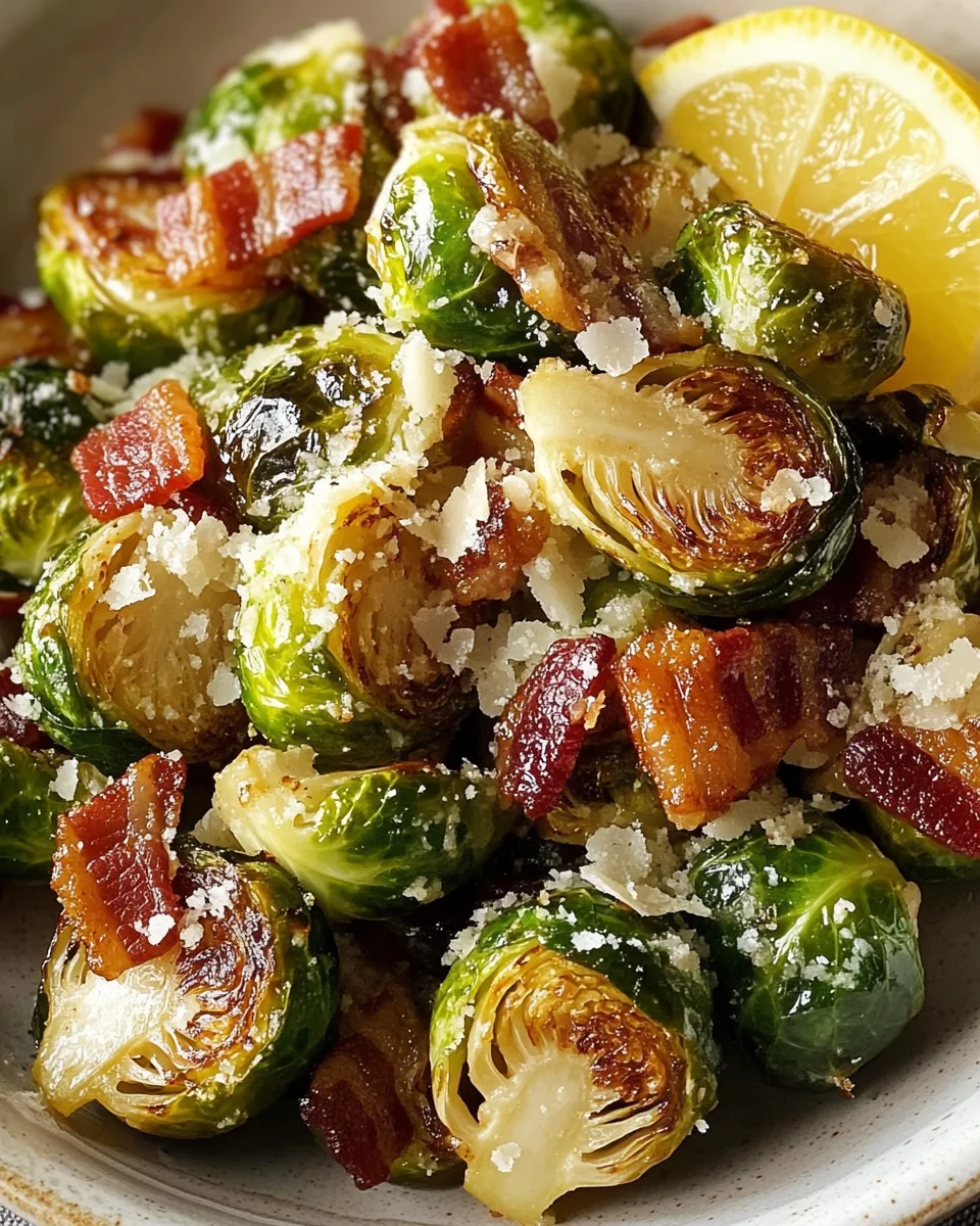 Maple Bacon Brussels Parmesan