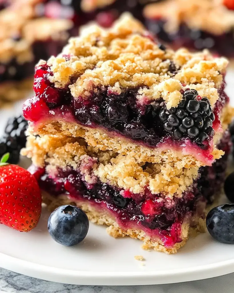 Mixed Berry Crumble Bars