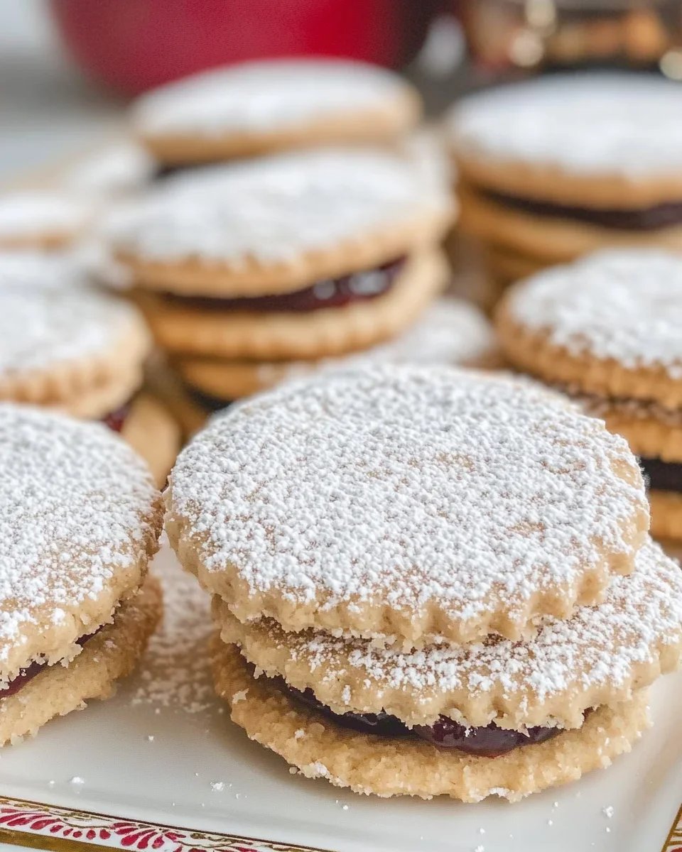 Mohn Marzipan Plätzchen mit Zwetschgenmus {Powidl}