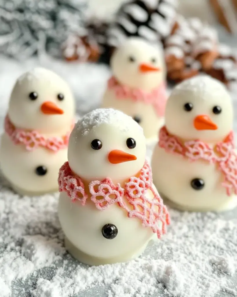 No-Bake Snowman Truffles