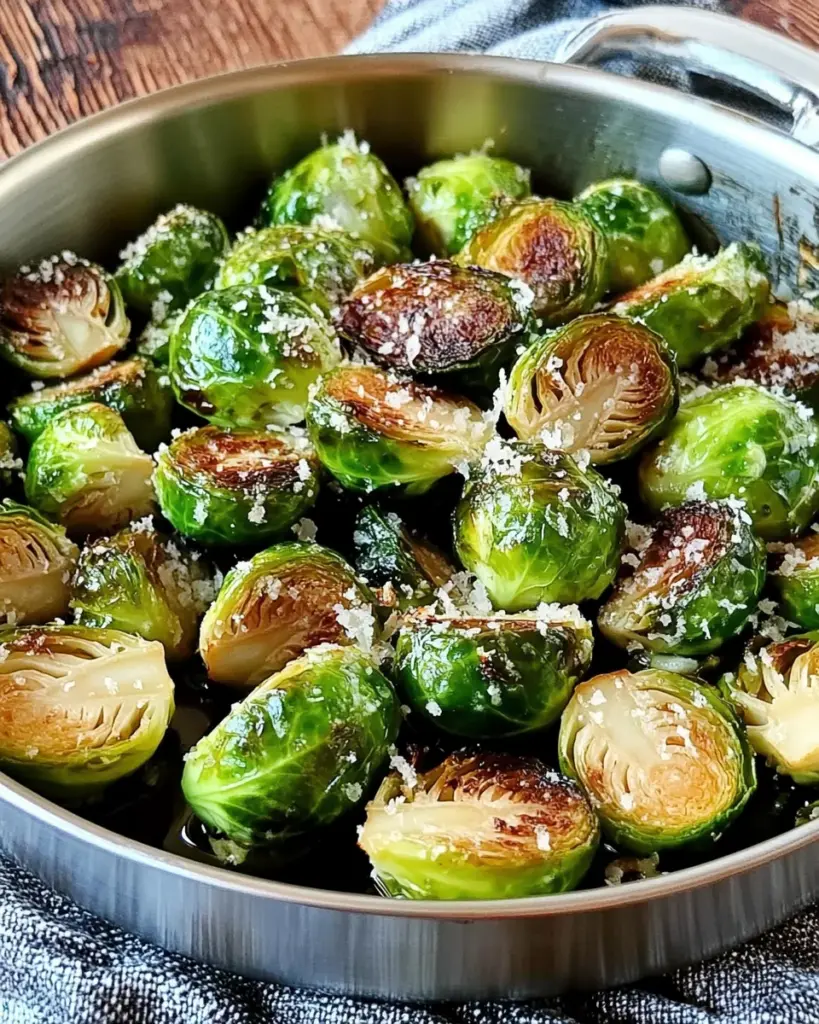 Pan-Roasted Brussels Sprouts in Garlic Butter