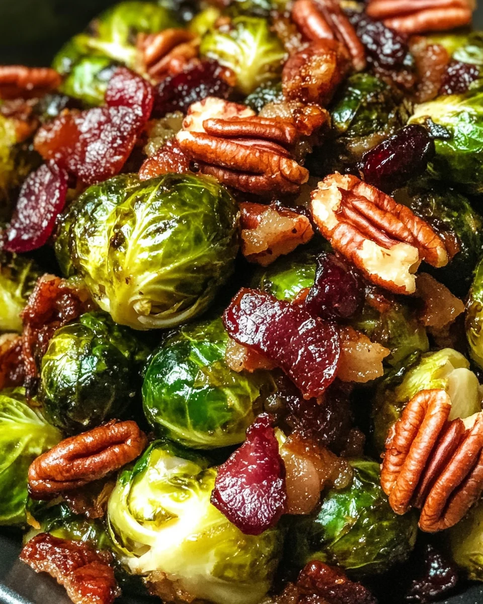 Roasted Brussels Sprouts with Bacon, Pecans, and Cranberries: An Amazing Ultimate Recipe