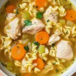 Schnelle Hühnersuppe mit Hähnchenschenkeln