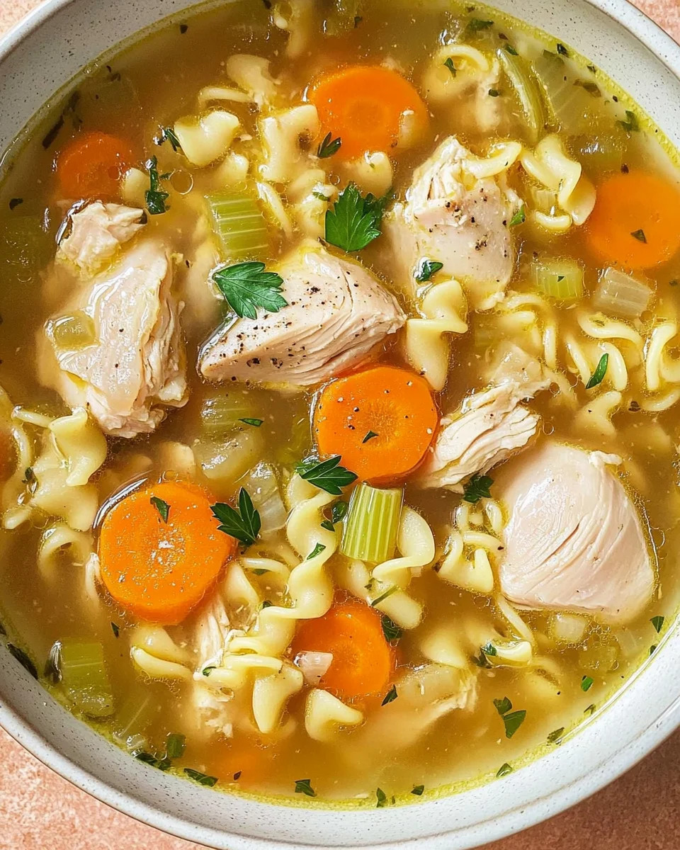 Schnelle Hühnersuppe mit Hähnchenschenkeln