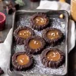 Schokoladen Spitzbuben mit Salted Caramel
