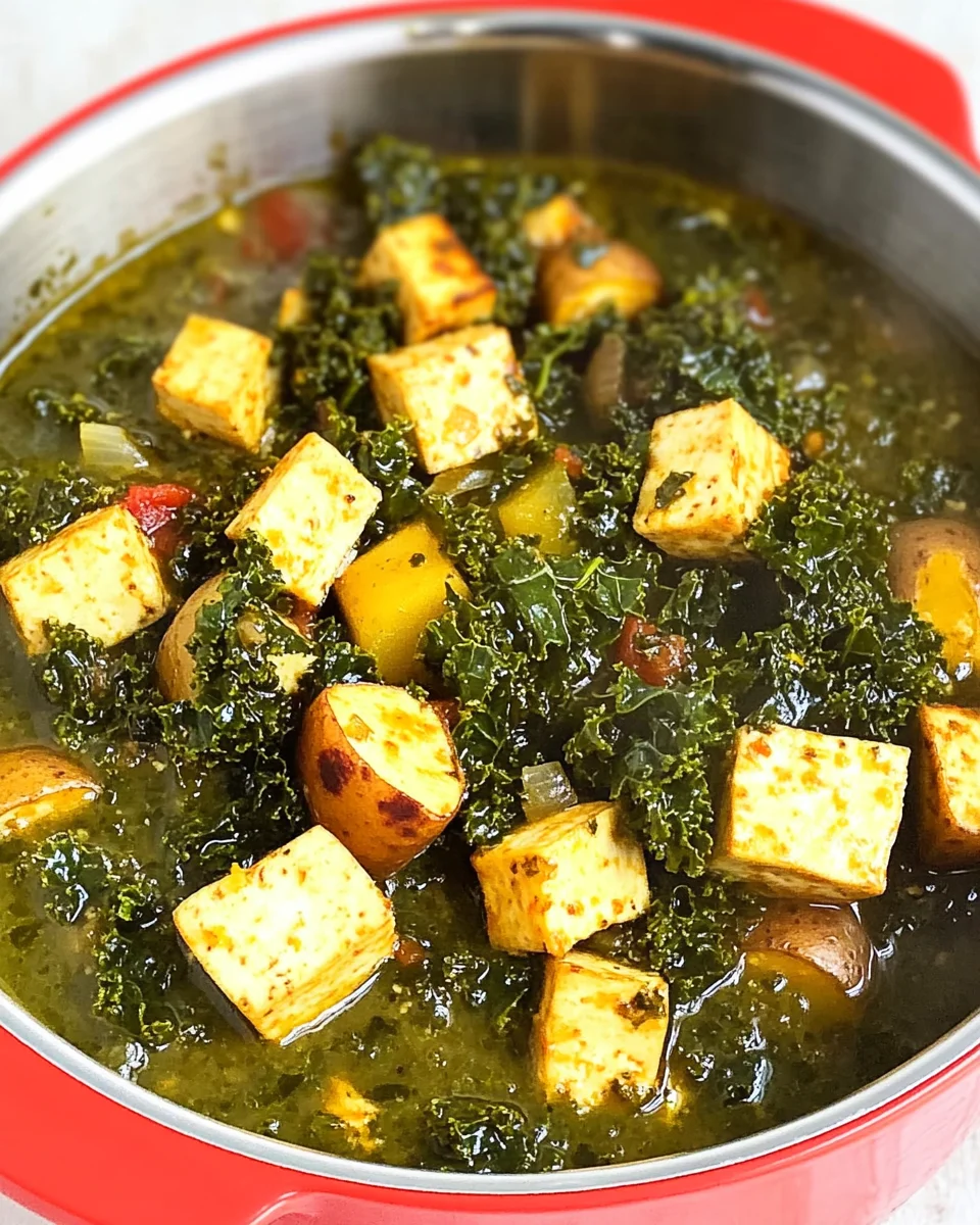 Veganer Grünkohleintopf mit Räuchertofu