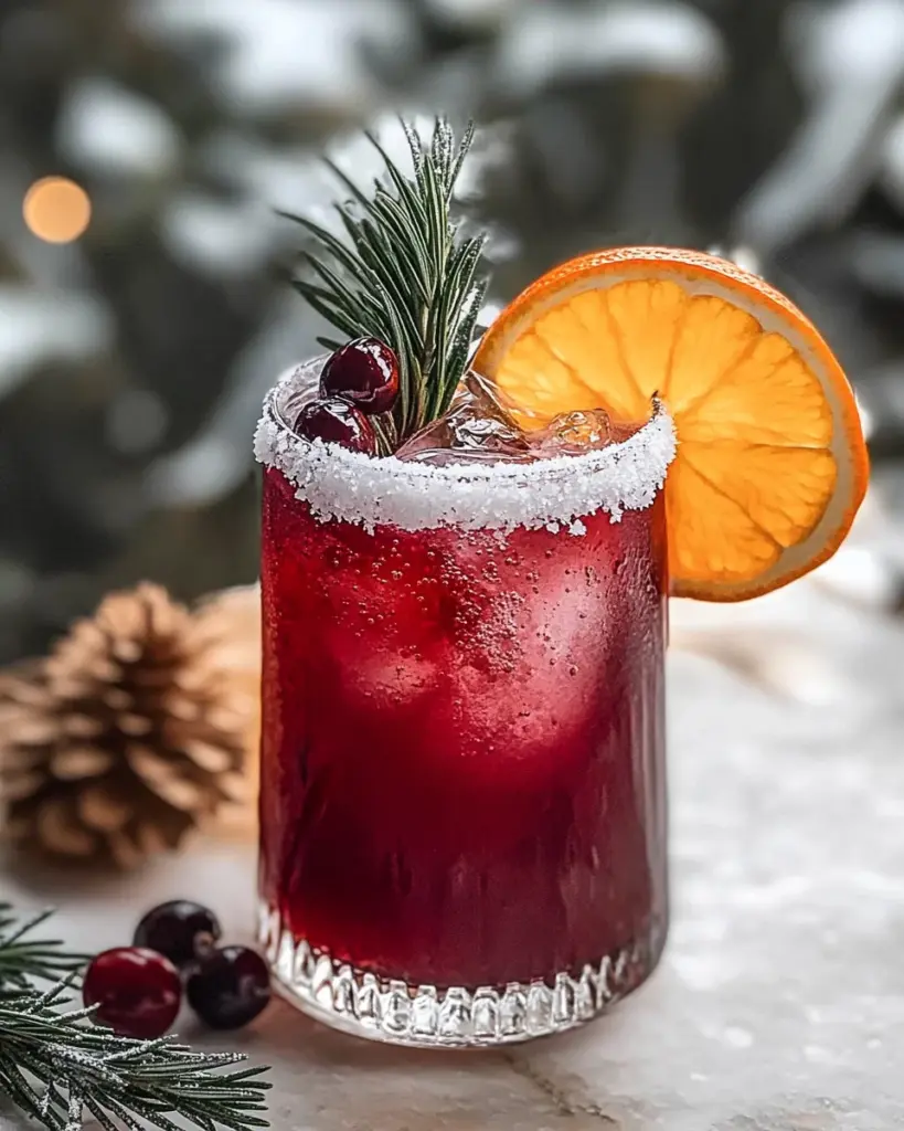 Vodka Cranberry Rosemary Cocktail