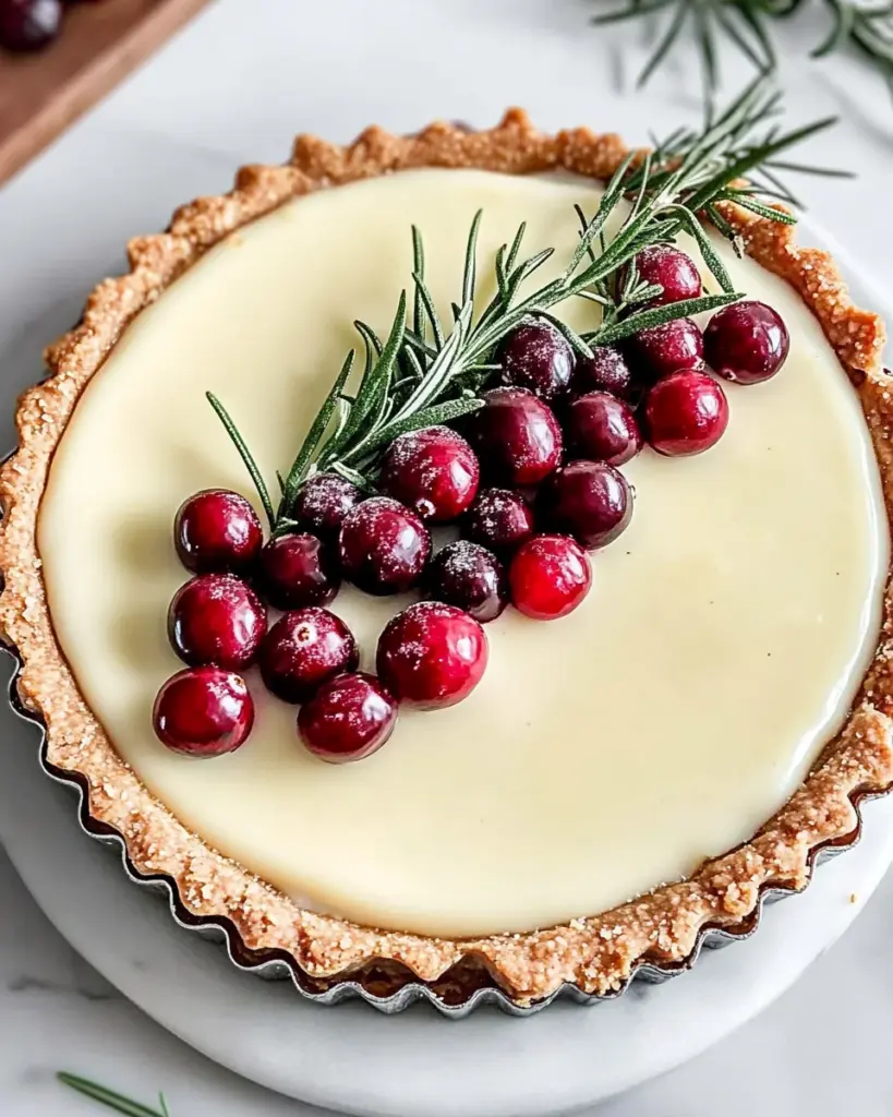 White Chocolate Cranberry Tart