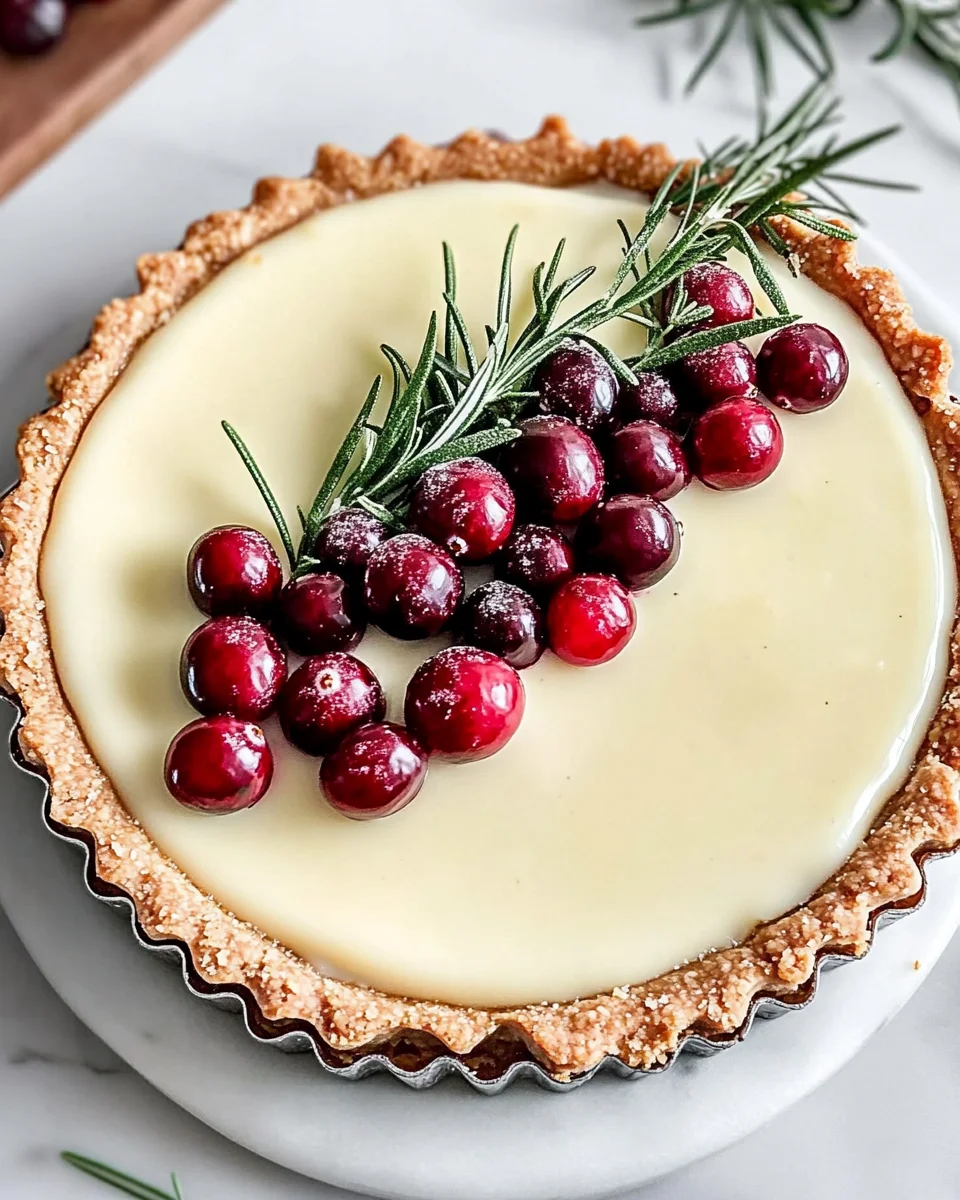 White Chocolate Cranberry Tart