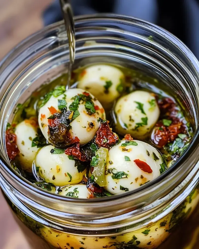 eingelegter Mozzarella