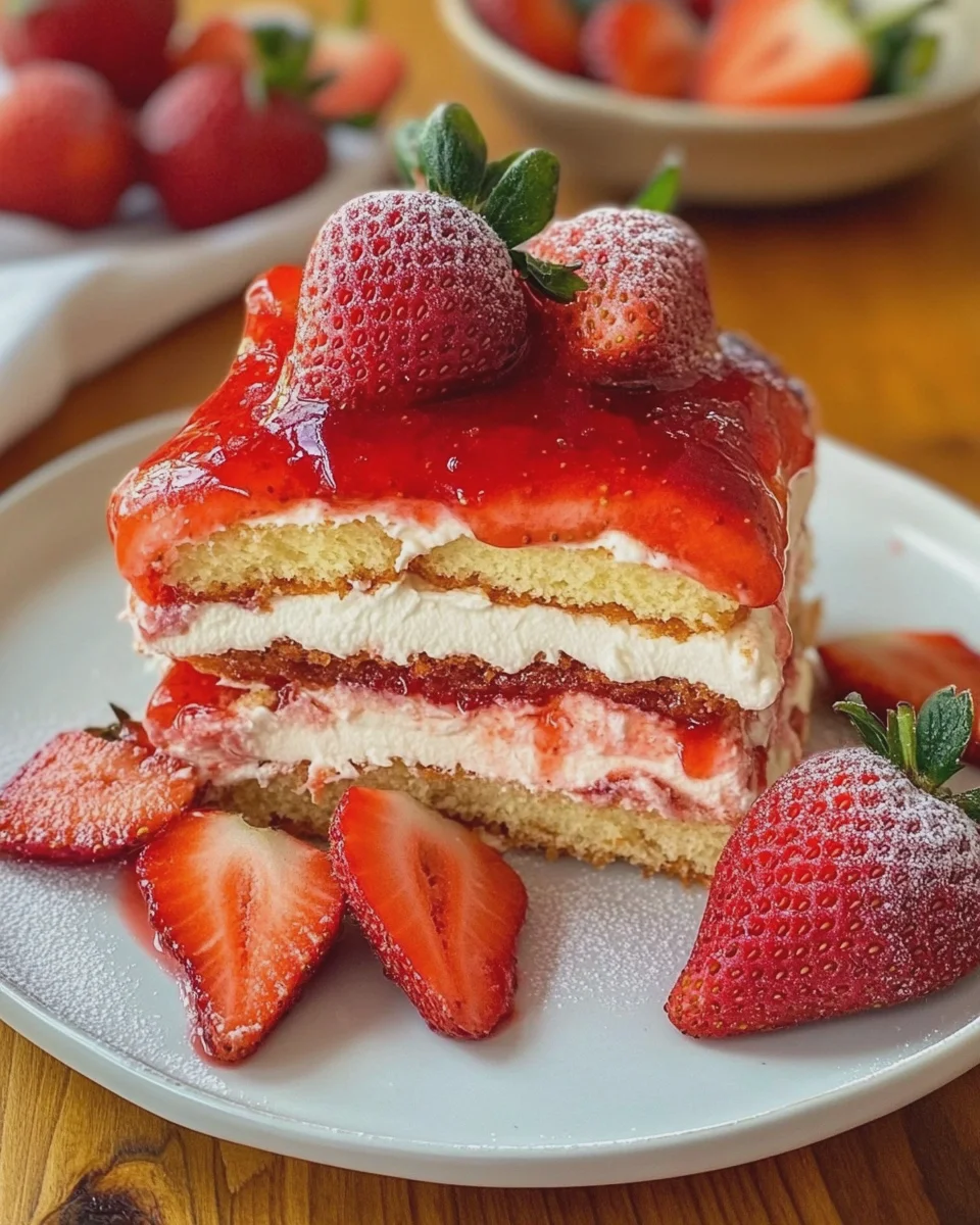 Erdbeer Tiramisu - einfaches Rezept