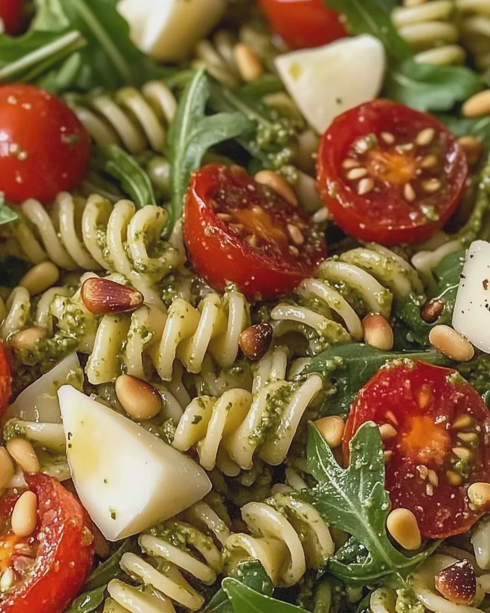 Pesto Nudelsalat für den Grillabend